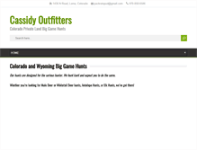 Tablet Screenshot of cassidyoutfitters.com